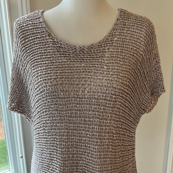 Eileen Fisher - Gorgeous Lightweight Open Weave Sweater, Size XS, Like New - Picture 2 of 8
